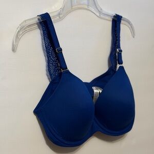 Soma embraceable Blue Lace Trim Bra 38D